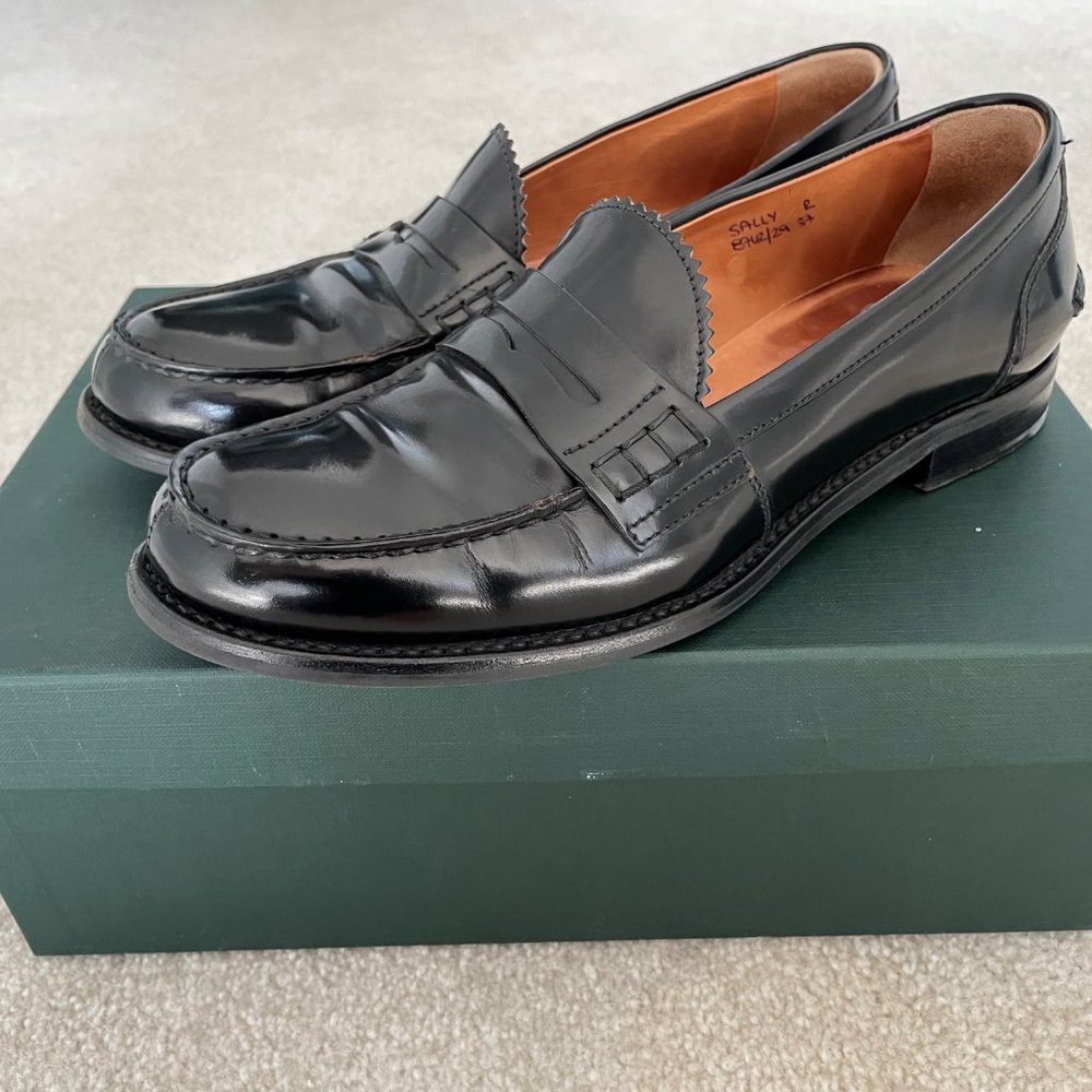 Church's Black Women's Sally Penny Loafers